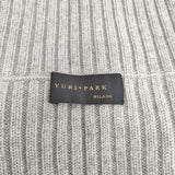 YURI+PARK 新品 カシミヤ DANIE ネックウォーマー 定価42900円 スヌード ライトグレー レディース ユリパーク【中古】5-1128T◎