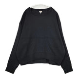 Fil Melange 新品 DEDE Cotton Wool Broad Stitch Smooth 定価27500円 デデ カットソー ブラック レディース フィルメランジェ【中古】5-1207T∞