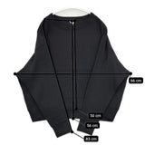 Fil Melange 新品 DEDE Cotton Wool Broad Stitch Smooth 定価27500円 デデ カットソー ブラック レディース フィルメランジェ【中古】5-1207T∞