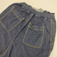ZUCCa サルエルテーパード 製品加工 インディゴ パンツ ネイビー レディース ズッカ【中古】5-1004G∞