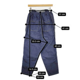 ZUCCa サルエルテーパード 製品加工 インディゴ パンツ ネイビー レディース ズッカ【中古】5-1004G∞
