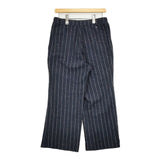 45R/45rpm ジャージフラノストレッチイージーパンツ 定価26400円 ウール パンツ ネイビー レディース フォーティーファイブアールピーエム【中古】5-1030T∞