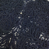 45R/45rpm ロープバテンレースのAKIYAボレロ 定107800円 カーディガン ネイビー レディース フォーティーファイブアールピーエム【中古】5-0628M♪