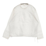 45R/45rpm インドカディのリボンレースdeTシャツ 定価71500円 刺繍 ブラウス シャツ ホワイト レディース フォーティーファイブアールピーエム【中古】5-1124M∞