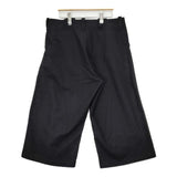 Y's YO-P17-104 ウール ワイド クロップドパンツ ブラック レディース ワイズ/Yohji【中古】5-1030T∞