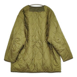 BAYFLOW キルティング ボア ノーカラー サイズ3 BM2211TA01 ジャケット コート カーキ レディース ベイフロー【中古】5-1103A♪