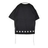 MINED/CONVERSE TOKYO レースアップ サイズ1 半袖Ｔシャツ カットソー ブラック レディース マインデニム/コンバーストウキョウ【中古】5-0708S♪