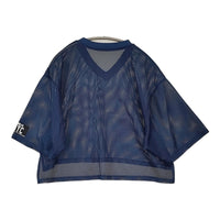 ANNA SUI NYC スポーツメッシュトップス 23SS-ANTP14 Vネック 半袖Ｔシャツ カットソー ネイビー レディース アナスイ【中古】5-0708S♪