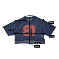 ANNA SUI NYC スポーツメッシュトップス 23SS-ANTP14 Vネック 半袖Ｔシャツ カットソー ネイビー レディース アナスイ【中古】5-0708S♪