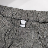 DIARIES リネンコットン チェック パンツ グレー レディース ダイアリーズ【中古】5-0804M∞