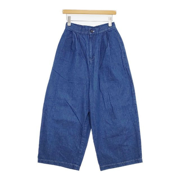 yuni 11ozデニム ハイウエストコクーンパンツ 1701PT013242 インディゴ デニムパンツ ブルー レディース ユニ【中古】5-1004G∞