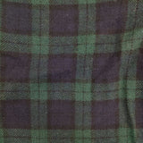 ICHI LT/V210721 ウール混 チェック ブラックウォッチ ワイド パンツ グリーン ネイビー レディース イチ【中古】5-1030T∞