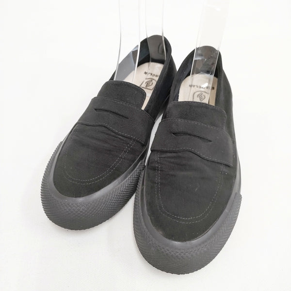 STANCLAN スタンクラン PENNY スリッポン スニーカー 25cm スニーカー ブラック レディース【中古】5-0901G◎