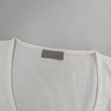 MARGARET HOWELL 七分袖 コットン Ｔシャツ カットソー ホワイト レディース マーガレットハウエル【中古】5-0804M∞