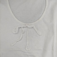 MARGARET HOWELL 七分袖 コットン Ｔシャツ カットソー ホワイト レディース マーガレットハウエル【中古】5-0804M∞