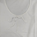 MARGARET HOWELL 七分袖 コットン Ｔシャツ カットソー ホワイト レディース マーガレットハウエル【中古】5-0804M∞