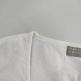 MARGARET HOWELL 七分袖 コットン Ｔシャツ カットソー ホワイト レディース マーガレットハウエル【中古】5-0804M∞