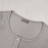 MARGARET HOWELL コットンカシミヤ 長袖Ｔシャツ カットソー ロンＴ グレー レディース マーガレットハウエル【中古】5-1004M∞