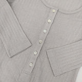 MARGARET HOWELL コットンカシミヤ 長袖Ｔシャツ カットソー ロンＴ グレー レディース マーガレットハウエル【中古】5-1004M∞
