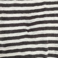 MARGARET HOWELL 578-169908 JERSEY ボーダー リネン 長袖Ｔシャツ カットソー ロンＴ ブラウン ホワイト レディース マーガレットハウエル【中古】5-0804M∞