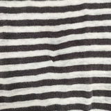 MARGARET HOWELL 578-169908 JERSEY ボーダー リネン 長袖Ｔシャツ カットソー ロンＴ ブラウン ホワイト レディース マーガレットハウエル【中古】5-0804M∞