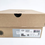 UGG W KARLIE BROOCH スワロフスキー リボン サイズ23cm ムートン ブーツ グレージュ レディース アグ【中古】5-1117T◎