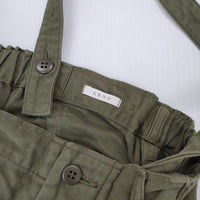 LENO コットンベイカーサロペット BAKER SALOPETTEFADE 定価39600円 オーバーオール サロペット 24SS カーキ レディース リノ【中古】5-1004M∞