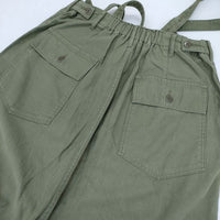 LENO コットンベイカーサロペット BAKER SALOPETTEFADE 定価39600円 オーバーオール サロペット 24SS カーキ レディース リノ【中古】5-1004M∞