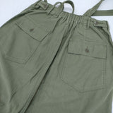 LENO コットンベイカーサロペット BAKER SALOPETTEFADE 定価39600円 オーバーオール サロペット 24SS カーキ レディース リノ【中古】5-1004M∞