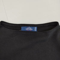 SAINT JAMES 五分袖 サイズXS 無地 Ｔシャツ カットソー ブラック レディース セントジェームス【中古】5-0708S♪