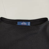 SAINT JAMES 五分袖 サイズXS 無地 Ｔシャツ カットソー ブラック レディース セントジェームス【中古】5-0708S♪