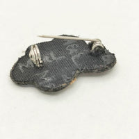 MACON&LESQUOY マコン&レスコア バナナ 刺繍ブローチ ブローチ イエロー ピンク レディース【中古】5-0813G∞