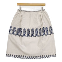 mina perhonen ribbon ra5811 刺繍 コットンシルク スカート ライト