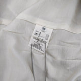 mina perhonen ribbon ra5811 刺繍 コットンシルク スカート ライトグレー レディース ミナペルホネン【中古】5-1124M∞