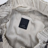 mina perhonen luna ns5568 リネンシルク カットジャガード スカート ベージュ ネイビー レディース ミナペルホネン【中古】5-1124M∞