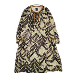 mina perhonen fir tree na3585 コットン 36 ワンピース イエロー グリーン ブラウン レディース ミナペルホネン【中古】5-1124M∞