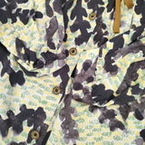 mina perhonen fir tree na3585 コットン 36 ワンピース イエロー グリーン ブラウン レディース ミナペルホネン【中古】5-1124M∞