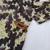 mina perhonen fir tree na3585 コットン 36 ワンピース イエロー グリーン ブラウン レディース ミナペルホネン【中古】5-1124M∞