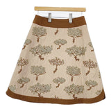 mina perhonen bloom na5617 定価44100円 サイズ36 アクリルコットン スカート ベージュ ブラウン レディース ミナペルホネン【中古】5-1207T∞