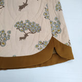 mina perhonen bloom na5617 定価44100円 サイズ36 アクリルコットン スカート ベージュ ブラウン レディース ミナペルホネン【中古】5-1207T∞