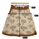 mina perhonen bloom na5617 定価44100円 サイズ36 アクリルコットン スカート ベージュ ブラウン レディース ミナペルホネン【中古】5-1207T∞