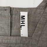 MHL. 578-156271 サイズ1 定価29400円 スクエアネック ノースリーブ ワンピース グレー レディース エムエイチエル【中古】5-0708S♪