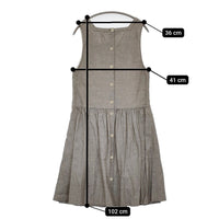 MHL. 578-156271 サイズ1 定価29400円 スクエアネック ノースリーブ ワンピース グレー レディース エムエイチエル【中古】5-0708S♪