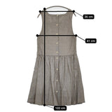 MHL. 578-156271 サイズ1 定価29400円 スクエアネック ノースリーブ ワンピース グレー レディース エムエイチエル【中古】5-0708S♪