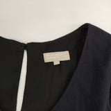 MARGARET HOWELL ウールカシミヤ プリーツ 578-258204 ドレス ワンピース ネイビー レディース マーガレットハウエル【中古】5-1030T∞