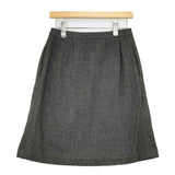 MARGARET HOWELL プリーツ 578-232209 ウール ラップ スカート グレー レディース マーガレットハウエル【中古】5-1030T∞