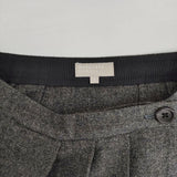 MARGARET HOWELL プリーツ 578-232209 ウール ラップ スカート グレー レディース マーガレットハウエル【中古】5-1030T∞