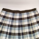 MARGARET HOWELL コットンリネンチェック 578-132215 スカート ブルー ホワイト ブラウン レディース マーガレットハウエル【中古】5-0804M∞