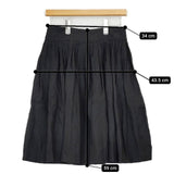 MARGARET HOWELL リネン プリーツ 578-132315 スカート ブラウン レディース マーガレットハウエル【中古】5-0804M∞