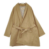 nest Robe 01124-2075 ウール ガウン ベルト付き コート ベージュ レディース ネストローブ【中古】5-1207T∞